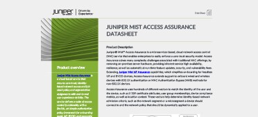 PDF OPENS IN NEW WINDOW: View the flyer for the latest in Juniper Mist